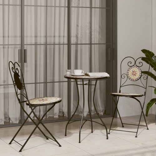 Chaises de bistrot pliantes résistantes aux intempéries pour jardin et terrasse