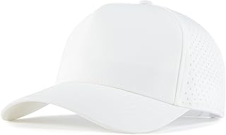Men Adjustable Snapback Baseball Cap Vented Performance Laser Cut Mesh Hat