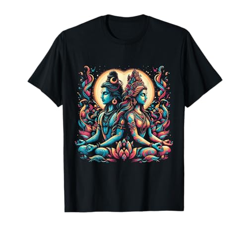 Señor Shiva Durga Dios hindú Mahadeva Diosa Diosa Parvati Camiseta