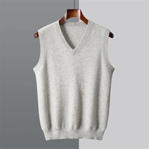 Men's Winter Thickened Wool Vest Merino Wool Casual V-Neck Knitted Sleeveless4