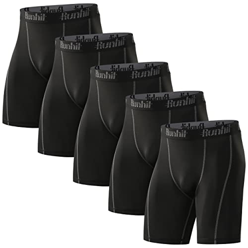 Runhit men's compression shorts for running and workouts
