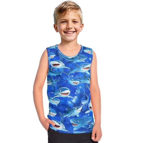 Kids Tank Tops for Boys Sleeveless Shirt 1-6 Years Old Summer Casual Athletic Vest Tees Cool Outdoor Tshirt2