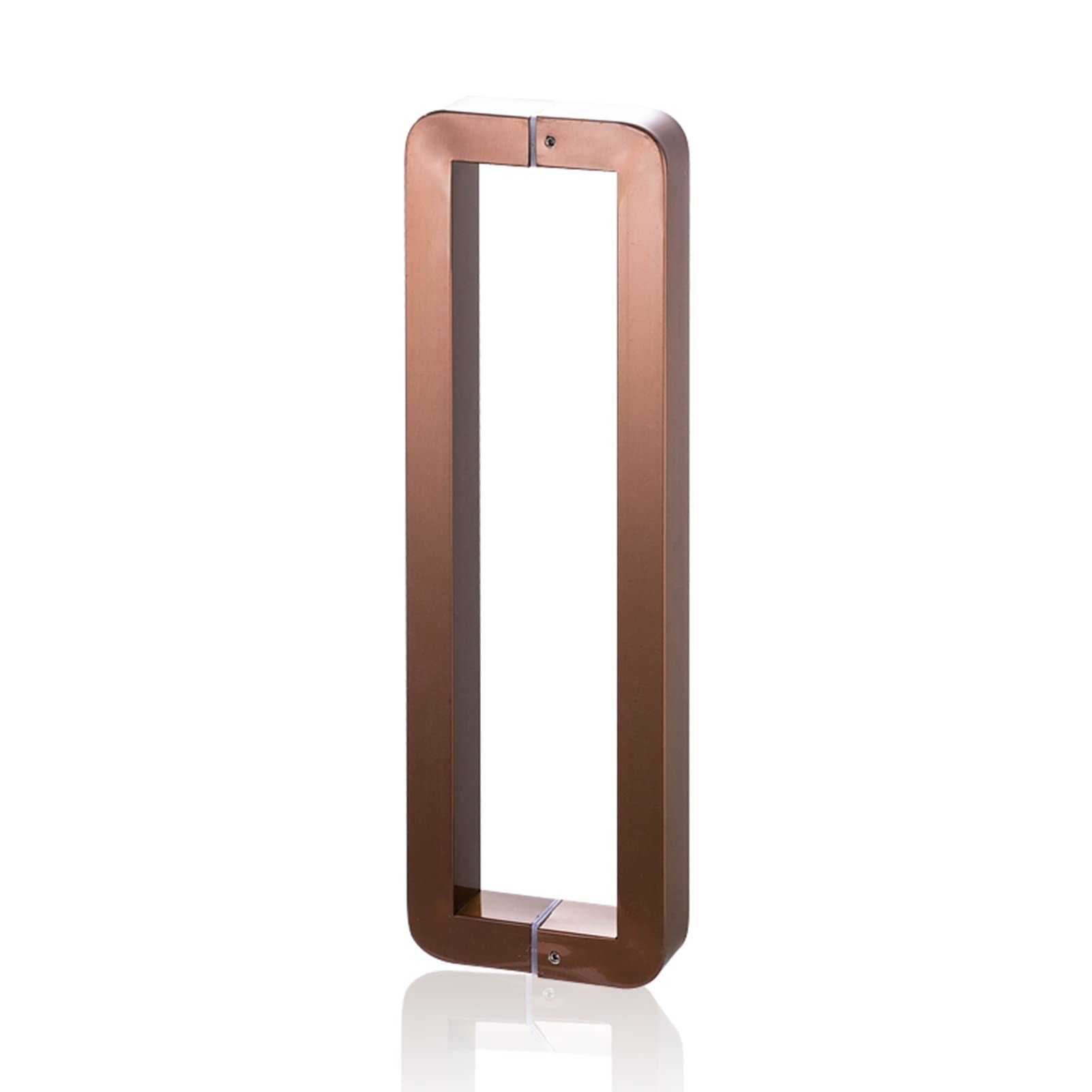 Poignée carrée en acier inoxydable poli de luxe pour porte en verre de 82 cm