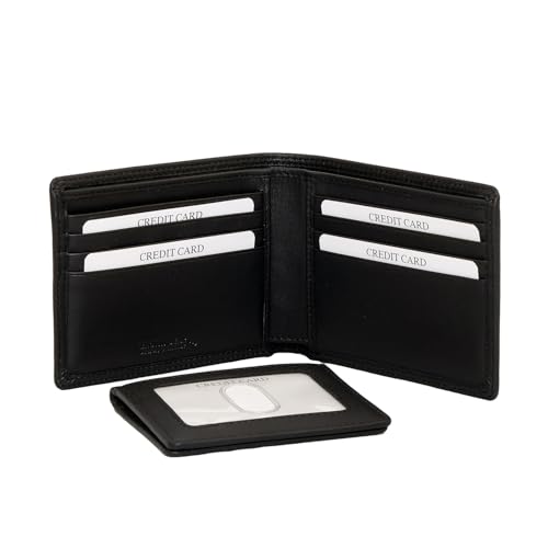 Image of BROWN BEAR Wallet for Men Leather Original, Pure Nappa Leather Wallet for Man Stylish, Certified RFID Protected Slim Purse with Eight Card Pockets