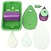 Toyofmine Point N Paint Easy Paint Pads Point Painting Roller Tray Multifunction Tool and 3 Sponge Set Kit