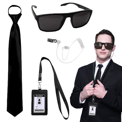 Tahonuss Agent Costume Set Secret Service Outfit Accessories Game Cosplay Costume Kit for Men Women Birthday Party Favor Gifts (1pcs) Tahonuss Agent Costume Set Secret Service Outfit Accessories Game Cosplay Costume Kit for Men Women Birthday Party Favor Gifts (1pcs)