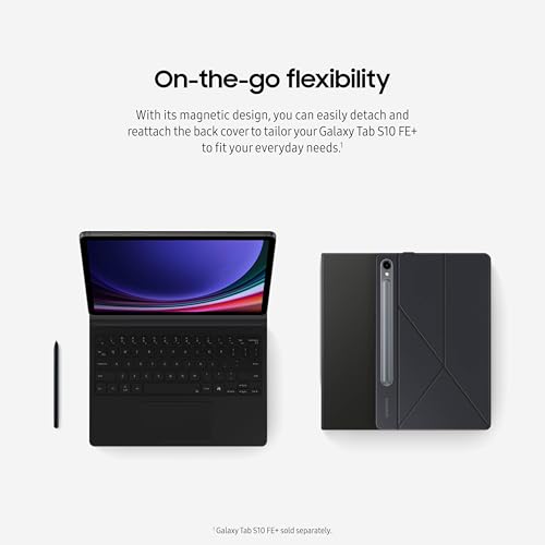 Image of Samsung Galaxy Tab S10 FE+ Smart Book Cover for Galaxy Tab S10 FE+, Detachable Platform, PC-Like Experience, Wireless Keyboard Sharing, Orange