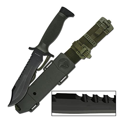 Survivor HK-6001 Survival Knife 12-Inch Overall Black