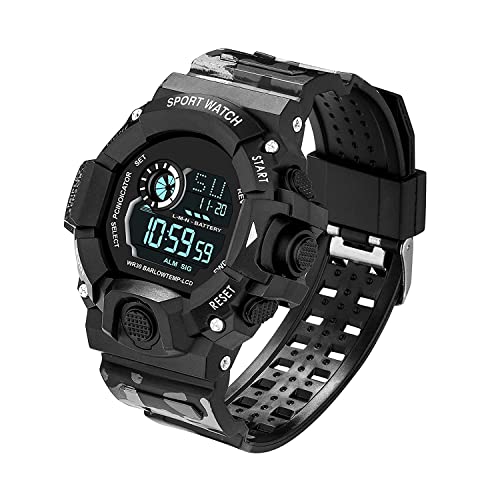 Image of Acnos Digital Sports Watch - Rugged Outdoor Multi-Function Countdown Timer & Alarm (WR30 Water-Resistant)