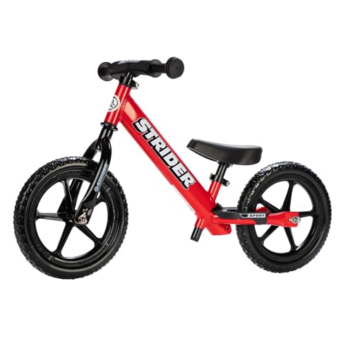 Strider 12" Sport Bike Red for Kids 1-4 with Safety Gear