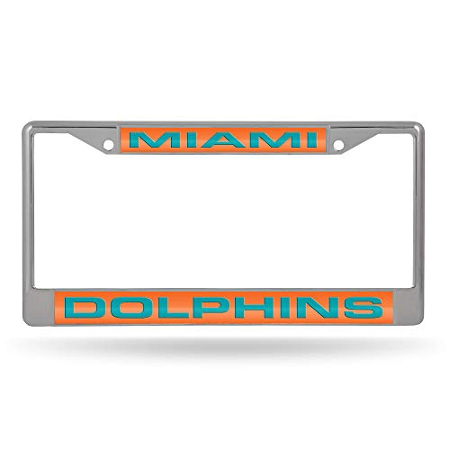 Cadre de Plaque Miami Dolphins Chromé Rico Industries idée cadeau idéal fan NFL