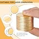 WEBEEDY 30 STK. Blank Challenge Coin Gravur Rohlinge Münzen Metall Stanzung Rohling Münze 40mm Runde Tags Gewindekante Münze Mit Acryl Schutzbox Für DIY Bastelarbeiten Gold Und Silber