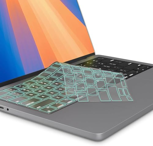 Oaky Keyboard Protector for 2025-2021 M4/M3/M2 Chip MacBook Air 13 inch/MacBook Air 15 inch [Model A3240 A3113 A2681 A3113 A2681 A3114 A2941] Dust-Proof Keyboard Skin Protector - TPU Green
