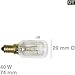 Produktbild 2 x Backofenlampe Glühlampe Lampe f Backofen Dunstabzugshaube 40W E14 300° 230V Bauknecht 481281728455