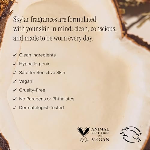 skylar perfume discovery spray sampler set - boardwalk delight sunkissed dahlia vanilla sky salt air coconut cove - hypoallergenic amp clean perfume for women amp men - 5 15ml