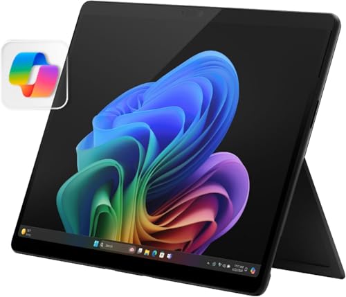 Image of Microsoft Surface Pro 2-in-1 Laptop /Tablet (2024), Windows 11 Copilot+ PC, 13 inch Touchscreen OLED Display, Snapdragon X Elite (12 Core), 16GB RAM, 1TB Storage, Black