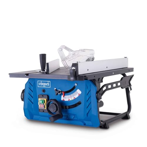 Scheppach Scie sur table HS210 - Scie circulaire sur table - Petite scie circulaire de table - 1500 W - 230 V - Ø 210 mm – Hauteur de coupe max 70 mm