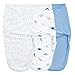 aden + anais Essentials Easy Wrap Swaddle, Envoltura para bebé de Punto de algodón, Saco de Dormir para recién Nacido, Paquete de 3, Dino-Rama, 0-3 Meses, pequeño