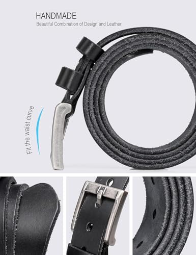 Handmade Full Grain Genuine Leather Belt – Italian Leather, Durable Work Style3