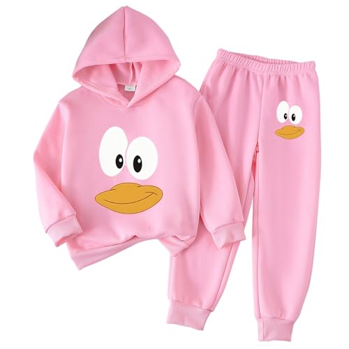 Children Boy Girl Loose Fit Tops Pants Hood Outfit Sweatshirt Tracksuits for Kid Match Casual Hooded Fall Winter Top Tracksuits 2025 Clothes Fashion 5 Years