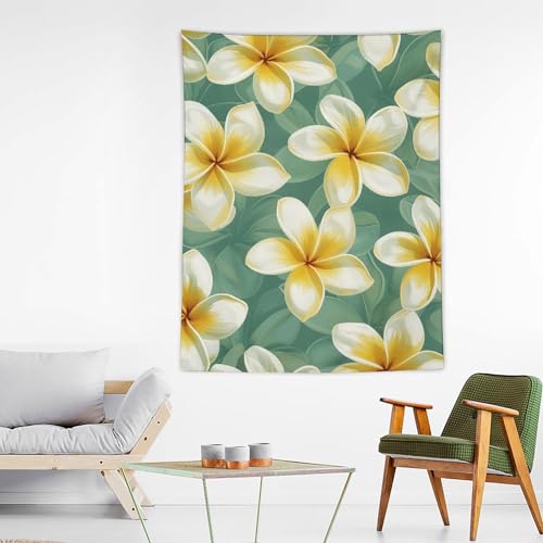 Tapiz de pared para dormitorio BTCOWZRV, manta divertida y decoración de pared de plumeria