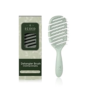Degradable Vented Hair brush,Detangling Brush,Detangler Brush for Curly, Thick, and Straight Hair, Dry and Wet Detangling Quickly Detangles and Smooths hair,Hair Brush for Women and Men.