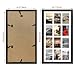 SPEPLA 12 Opening 4x6 Black Collage Picture Frames Set of 2, Multiple Frames for Displaying 6x4 Photos with White Mat