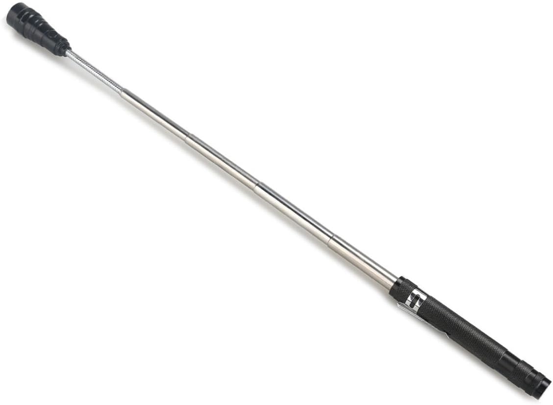 DOITOOL Telescopic Magnetic Flashlight Black Aluminum with Zoomable Head image 2