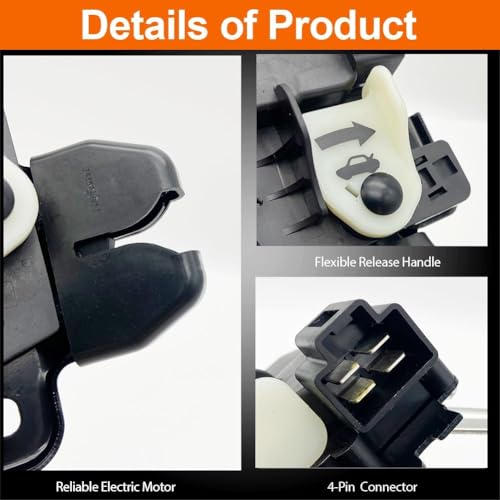 Image of Trunk Lacth Compatible with 2002-2006 Altima Rear Tailgate Door Deck Lid Lock Assembly