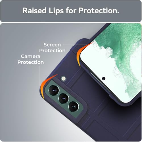 Image of Amazon Brand- Solimo Shockproof Back Case Cover for Samsung Galaxy S22 Pro 5G | 360 Degree Protection | Slim Protective Case | Anti-Scratch Tough TPU Case for Samsung Galaxy S22 Pro 5G (Blue)