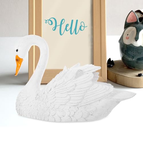 Cygne en résine blanc pour sublimer une table vide