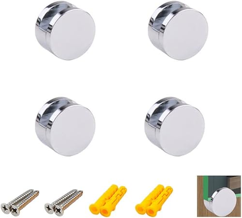 4 clips de vidrio de aluminio, abrazadera de vidrio de aluminio, clips de montaje de espejo, mini soporte de espejo, clips de soporte de pared para