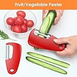 Kitchen Unique Gadgets Set 6 Pieces, Space Saving, Cheese Grater, Bottle Opener, Fruit Vegetable Peeler, Pizza Cutter, Garlic Ginger Grinder, Herb Stripper Gift Set - Image 5