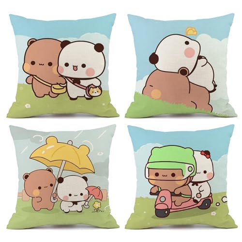 YOKUSHI Bubu and Dudu Bears NbVJo[ 18x18C` 4Zbg lʑJE`s[P[X Bt@Xi[t rO[\t@(A)