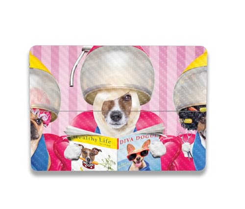 Image of MightySkins Carbon Fiber Skin Compatible with Microsoft Surface Laptop Studio 2 (2023) Full Wrap Kit - Dog Divas | Protective, Durable Textured Carbon Fiber Finish | Easy to Apply | Made in The USA