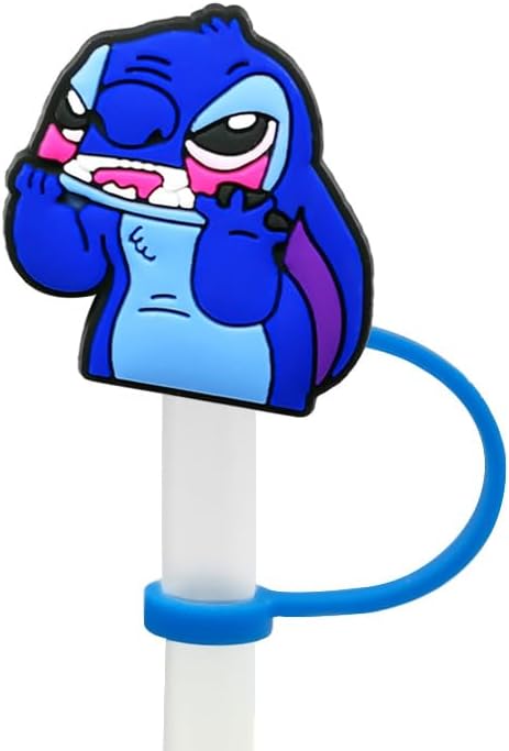 Miniatura 3 de Bonita tapa de popote de dibujos animados para copa Stanley, cubierta de paja de silicona para niños, compatible con vaso de 30 y 40 onzas con asa,