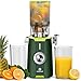 Pulizia Veloce Estrattore Automatico, 115mm Senza Preparazione Estrattore di Frutta e Verdura Intera, LINKchef Estrattore di Succo, Facile da Pulire, 1.2L 200w Più Verde immagine