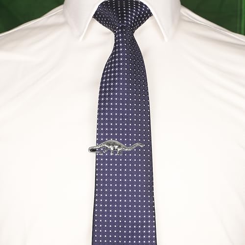 Brush Gunmetal Animal Crocodile Tie Clip With Box Dinosaur Tie Bar Lobster Tie Clasp3