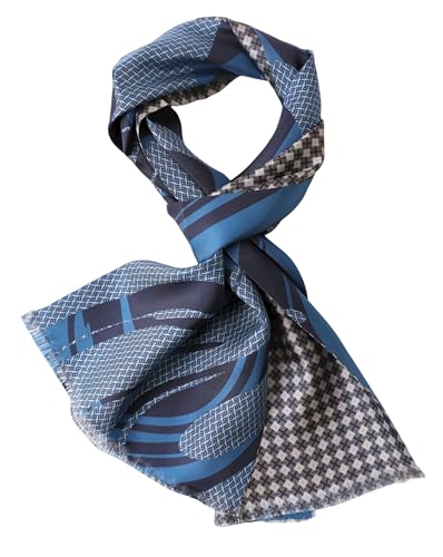 Bufanda de seda de Paisley de 2 capas confeccionada con tejido premium 2
