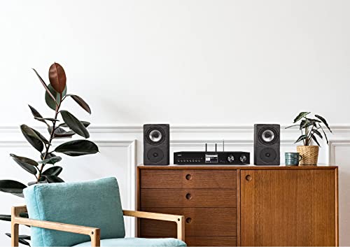 Imperial DABMAN i560 CD - HiFi Anlage mit Verstärker und CD Player - Internetradio/Digitalradio (DAB+ / DAB/UKW/WLAN/LAN, HDMI ARC, Bluetooth senden und empfangen, Streaming Dienste) schwarz