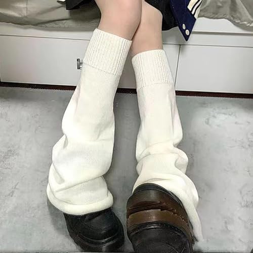 Japanese Lolita Long Socks Gothic Knit Leg Warmers Winter Cuff Ankle Gaiters for Fashion Enthusiasts and Everyday3
