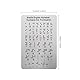 Laroal Braille-Alphabet-Tafel mit erhabenen Punkten, Zahlen und Zeichensetzung, Braille-Lernen für Anfänger, Bildungsgeschenke, Braille-Lehrhilfe für Blinde Kinder und Erwachsene