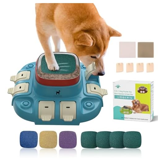 3‑in‑1 Interaktives Futterpuzzle Blau