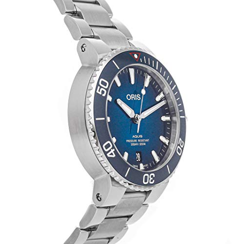 Oris Aquis Mechanical (Automatic) Teal Dial Mens Watch 01 733 7732 4185-Set (Certified Pre-Owned) #TOP2