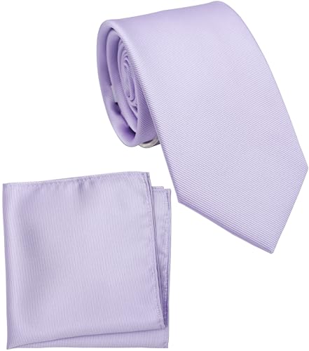 Image of Classic Tie and Pocket Square Set for Men, 3.2-Inch Standard Width