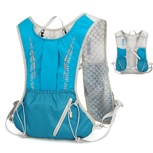 Mochila De Hidratación - Mochila De Agua De Nylon | Paquete Reflectante De Hidratación Impermeable con Vejiga De Agua, Mochilas De Agua Aislantes Livianas, para Festivales, Senderismo, , Bicicl
