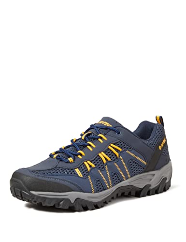 Hi-Tec Jaguar, Zapatillas de Senderismo Hombre, Azul (Navy/Yellow...