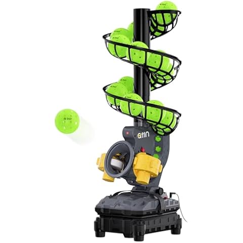 A11N Pickleball Automatic Launcher – Adjustable Speed, Spin & Angles for Dinks, Chops, Volleys & Serves – Auto Swing for Forehand & Backhand Training – Indoor/Outdoor Use for All Skill Levels Cover
