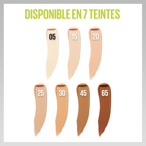 Maybelline New York - Correcteur Anti-Cernes - Longue Tenue jusqu'à 30H - Tous Types de Peaux - Superstay Active Wear - Teinte : Light (15) - 10 ml