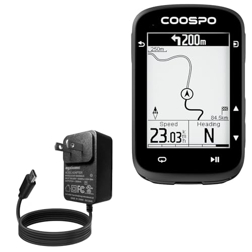 BoxWave Charger Compatible with Coospo REALROAD CS500 GPS Bike Computer - Wall Charger Direct (15W), Rapid Charge Your Device with Built-in 6ft Cable